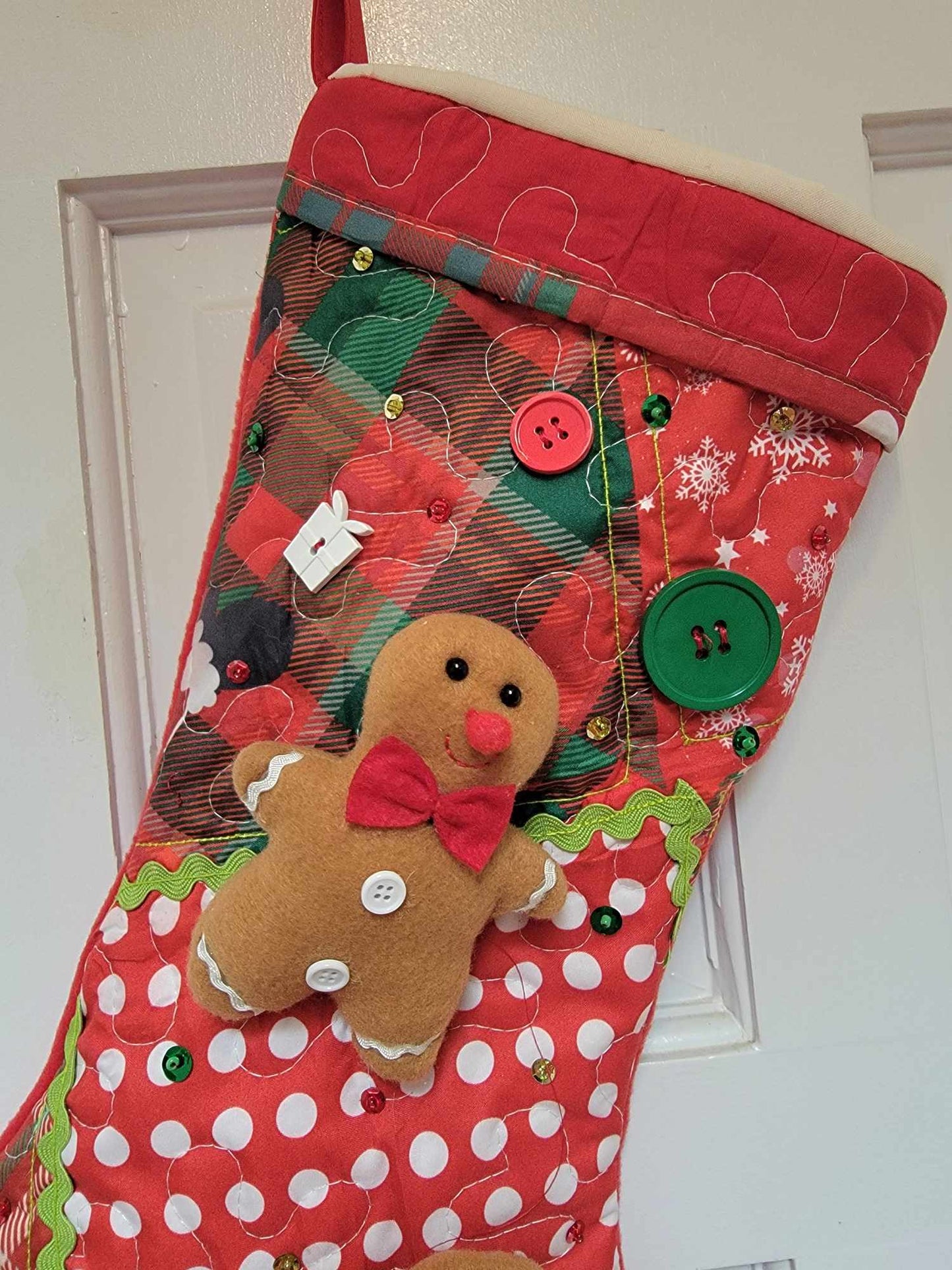 Christmas Stocking with Ornaments