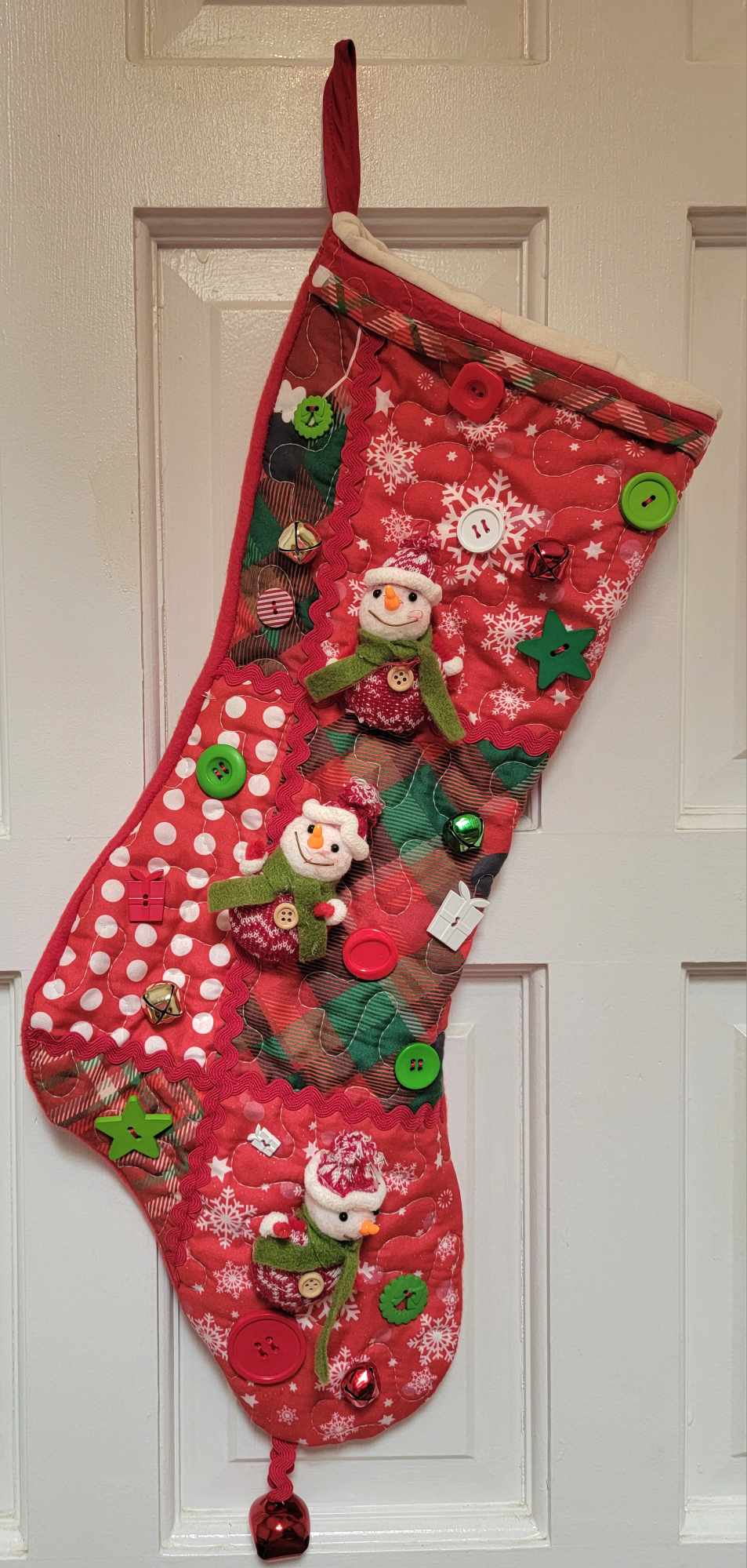 Christmas Stocking with Ornaments