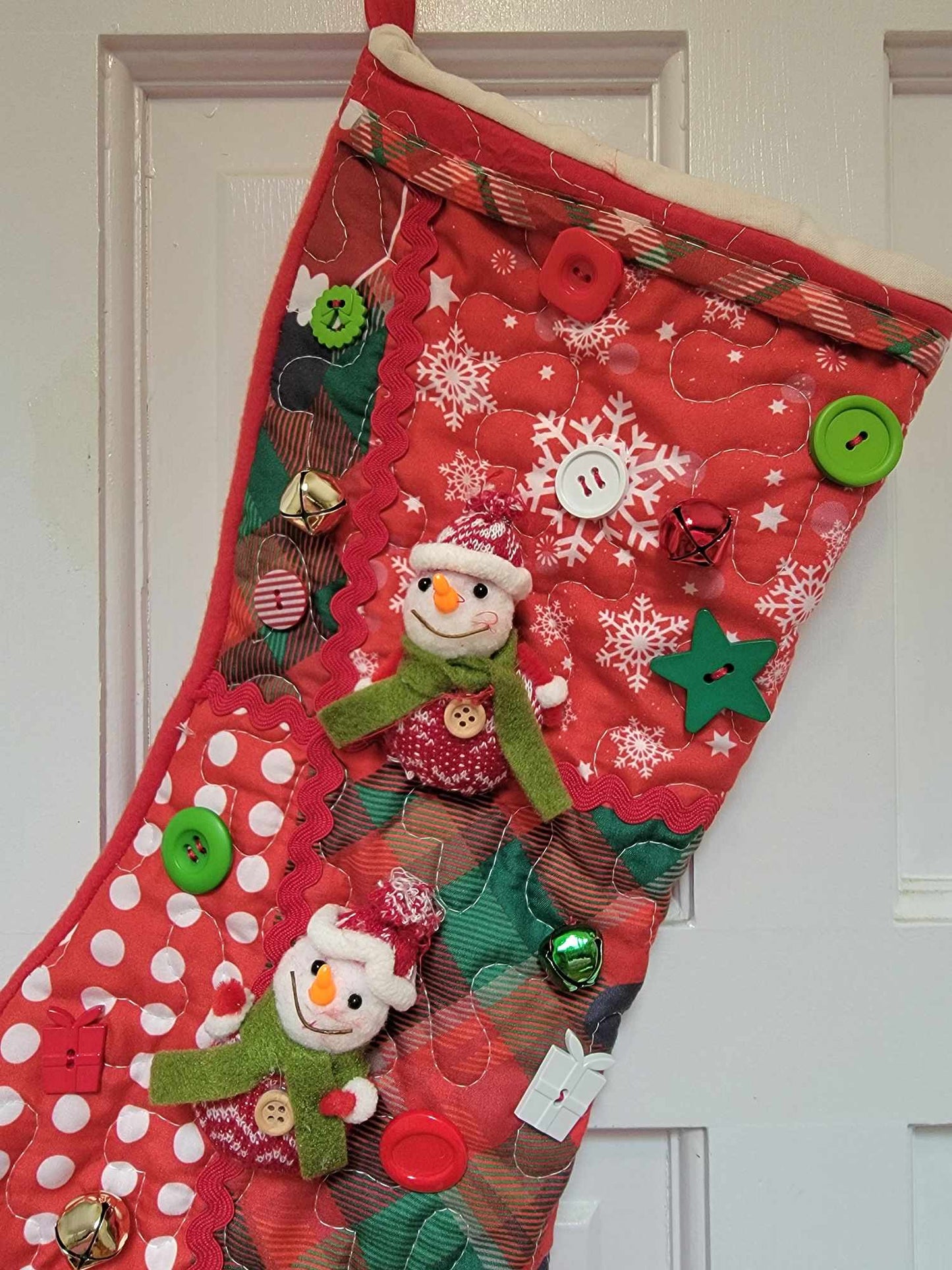 Christmas Stocking with Ornaments